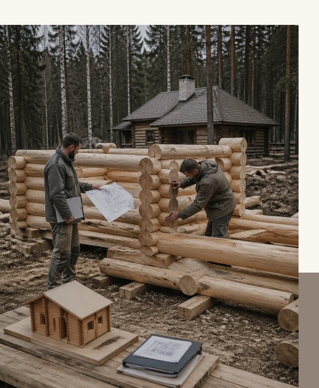 Проектирование и строительство домов из бревна в Черногорске
